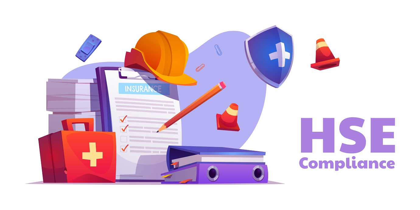 HSE compliance cartoon banner